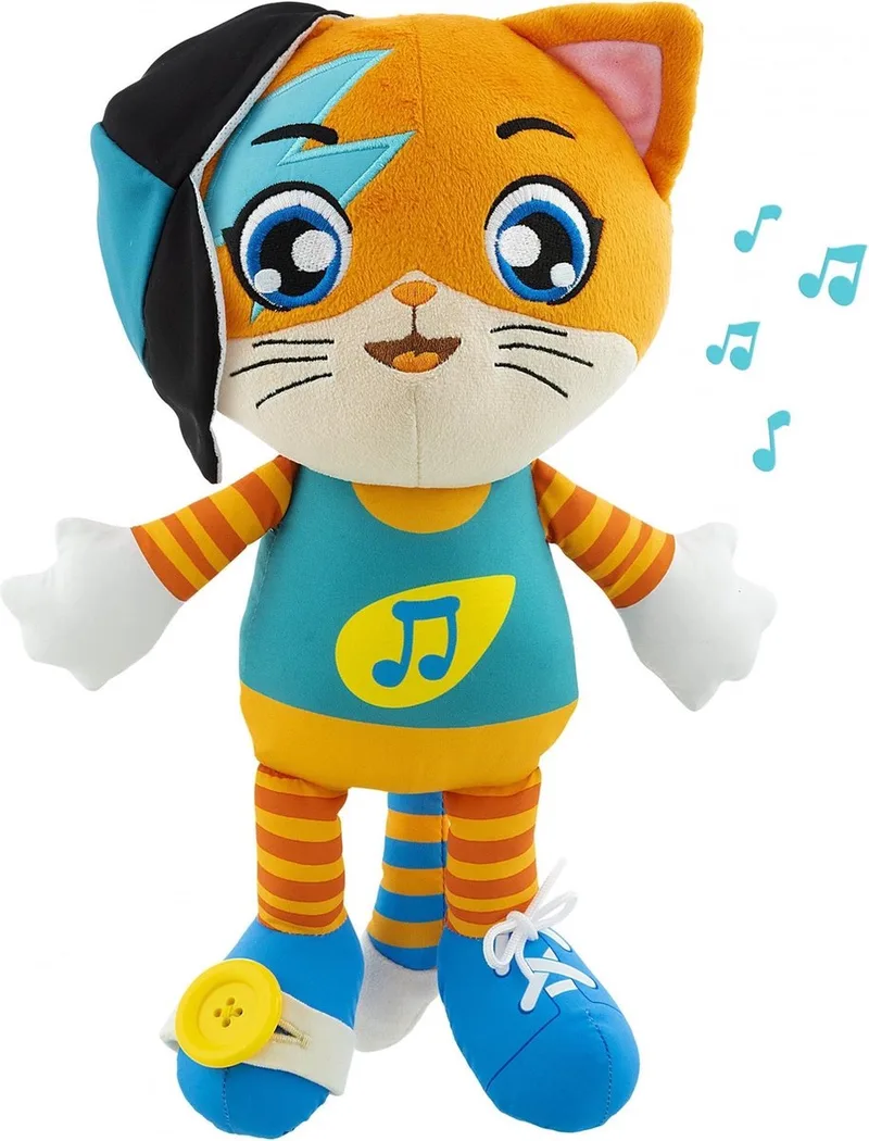 Chicco 44 Cats knuffel met geluid van Chicco in Oranje – productfoto
