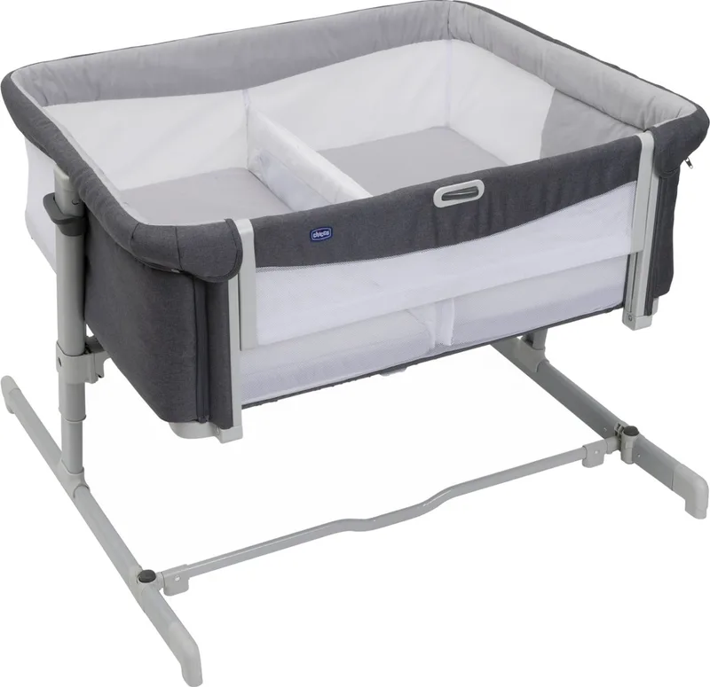 Co-sleeper - Next2Me Twins - Magnet Grey by Chicco in Grijs – product photo