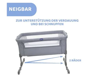 Co-Sleeper Wieg - Next2Me Essential by Chicco in Grey – product photo 2 of 5
