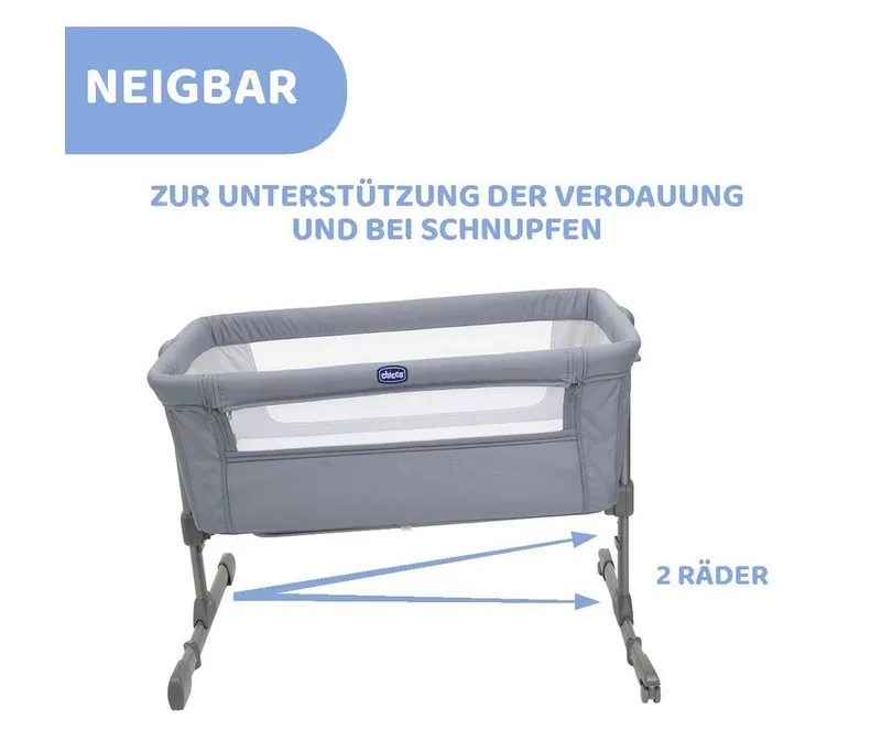 Co-Sleeper Wieg - Next2Me Essential by Chicco in Grey – product photo 2 of 5