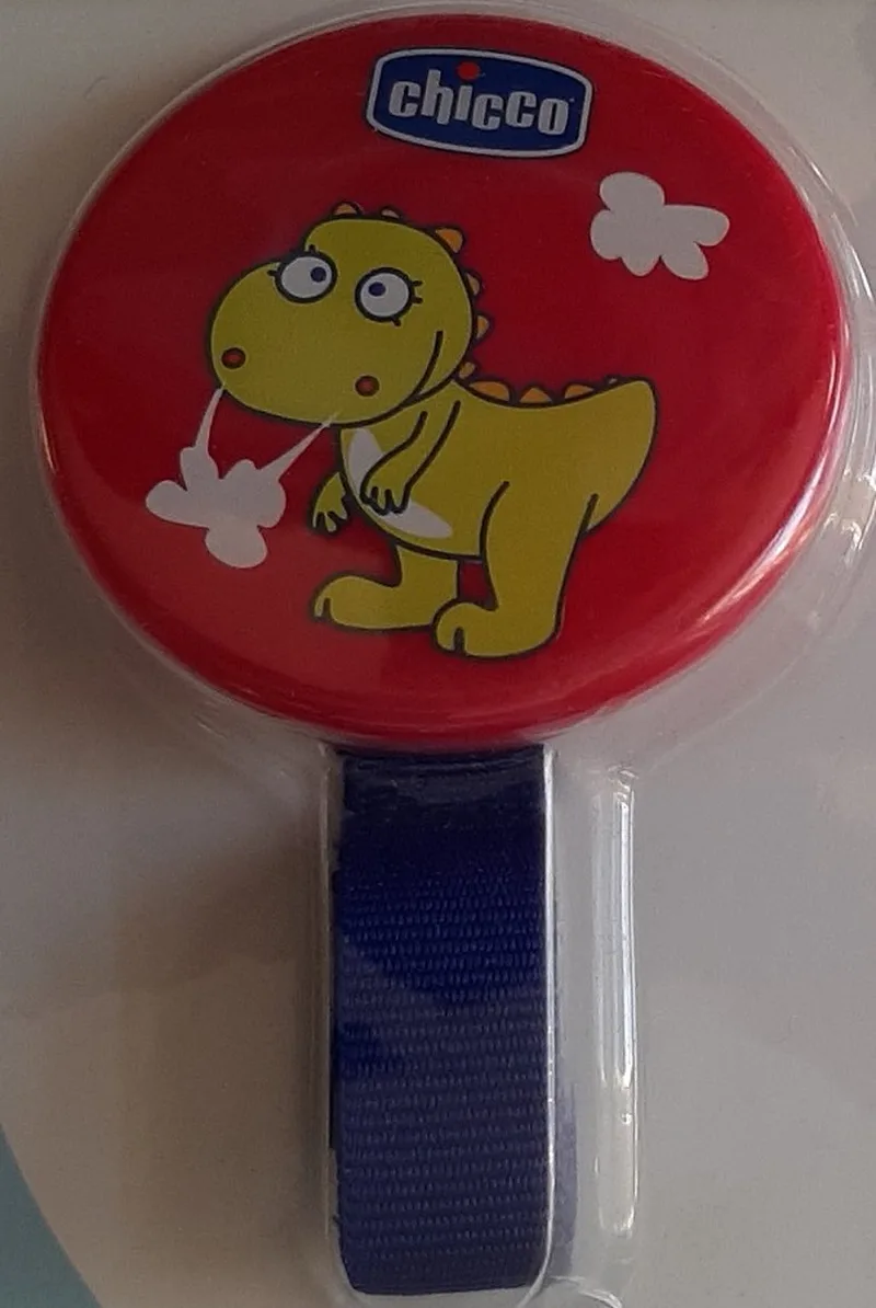 Fopspeen lint Chicco Dino fra Chicco i Rød – produktbillede