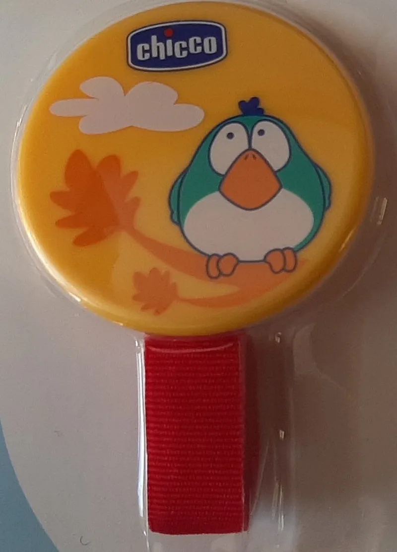 Fopspeen lint Chicco Uil van Chicco in Geel – productfoto