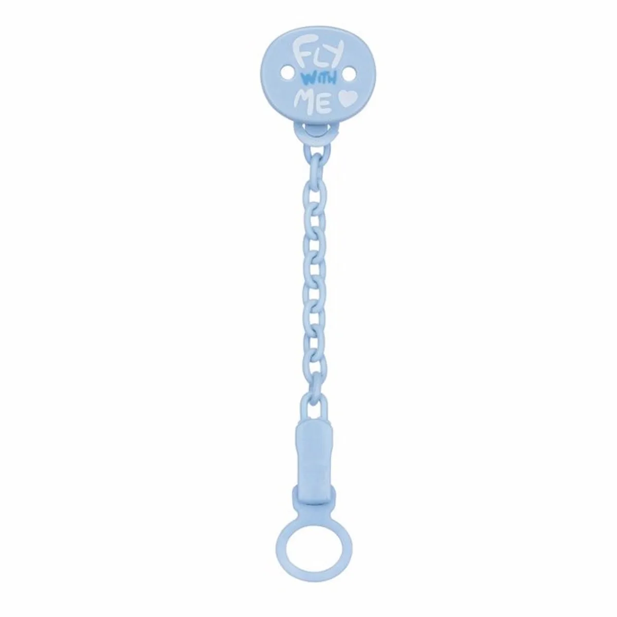 fopspeenkoord met clip - Speenketting van Chicco in Blauw – productfoto
