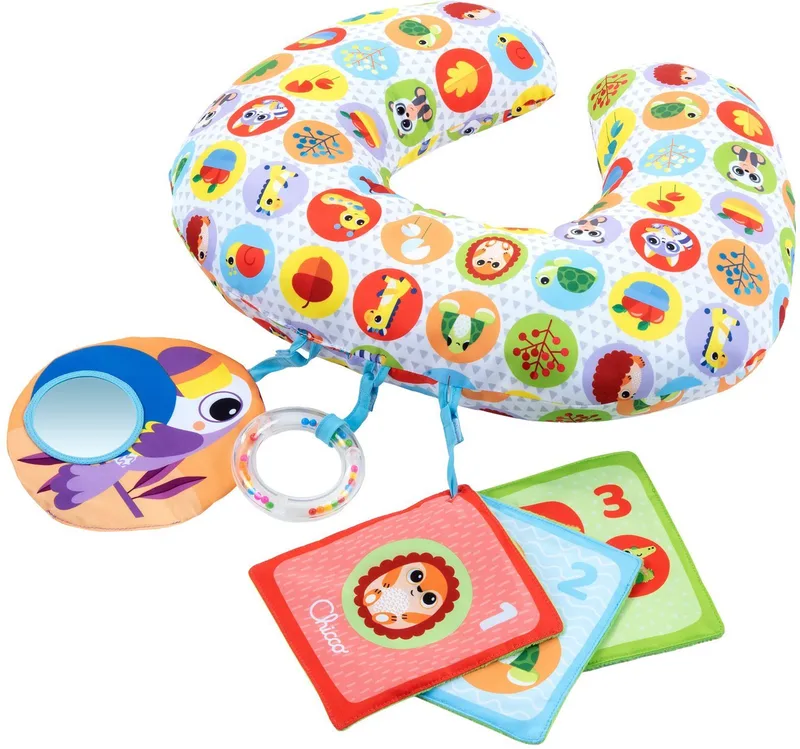 Greifspielzeug Animal Tummy Time, Spielkissen van Chicco in Meerkleurig – productfoto