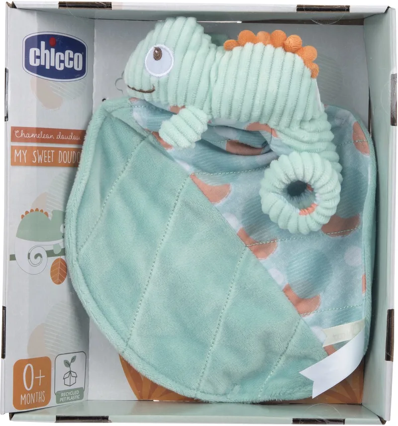 My Sweet Doudou Kameleon Knuffel En Doekje 00011045000000 by Chicco in Green – product photo