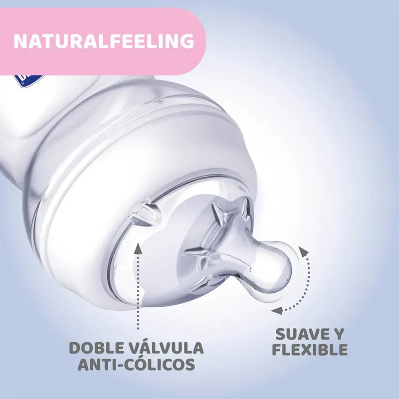 Naturalfeeling Glazen Babyfles Langzame Doorstroming 150ml Kinderen von Chicco in Transparent – Produktfoto 2 von 6
