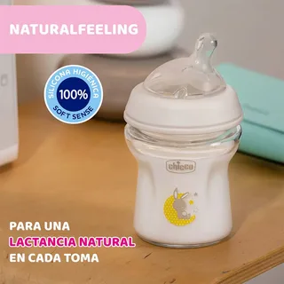 Naturalfeeling Glazen Babyfles Langzame Doorstroming 150ml Kinderen von Chicco in Transparent – Produktfoto 4 von 6