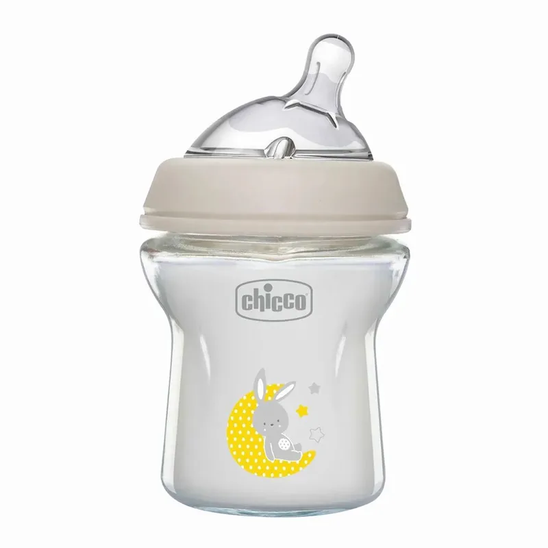 Naturalfeeling Glazen Babyfles Langzame Doorstroming 150ml Kinderen fra Chicco i Transparant – produktbillede