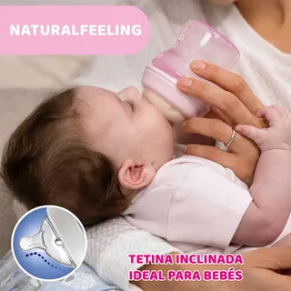 Naturalfeeling Medium Babyfles 250ml Transparant Kinderen by Chicco in Grey – product photo 5 of 6