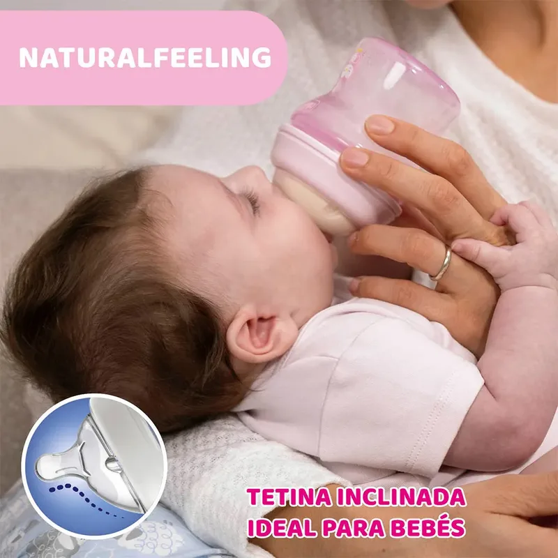 Naturalfeeling Medium Babyfles 250ml Transparant Kinderen by Chicco in Grey – product photo 5 of 6