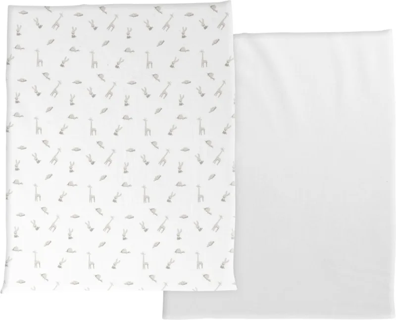 Next2Me Hoeslakens - 2 Stuks - Clouds von Chicco in Wit 3 – Produktfoto