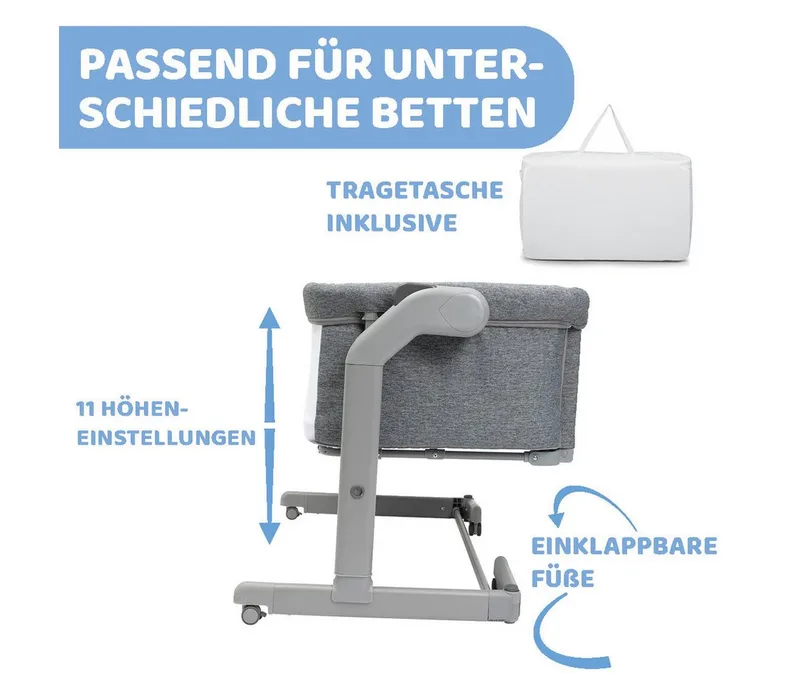 Next2Me Magic Evo Co-Sleeper - Dark Grey by Chicco in Grey – product photo 4 of 5