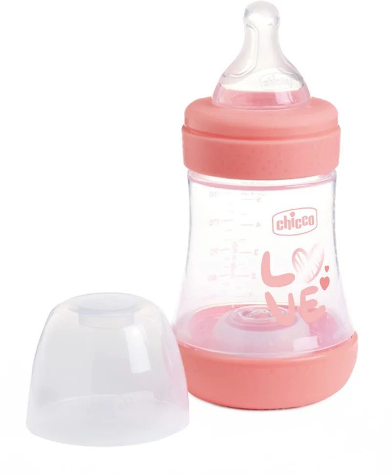 Perfect 5 babyfles 150ml langzame stroom - Zuigfles by Chicco in Roze – product photo