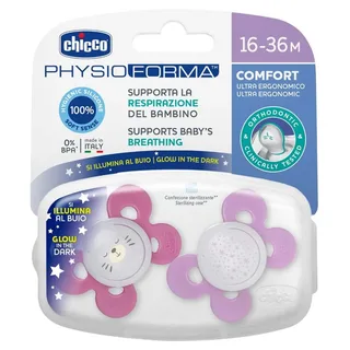 Physioforma Comfort Silikon Napp 2 Enheter från Chicco – produktbild 1 av 6