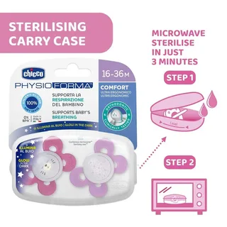 Physioforma Comfort Silikon Napp 2 Enheter från Chicco – produktbild 6 av 6
