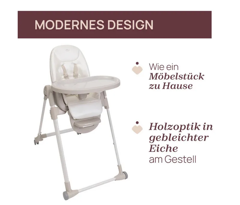 Polly Armonia Eetstoel - Motherpearl by Chicco in Beige – product photo 2 of 5