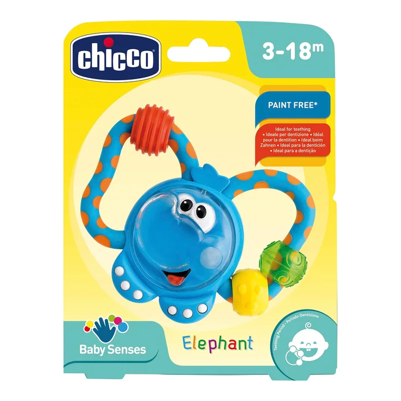 Rassel Elefant van Chicco in Blauw – productfoto