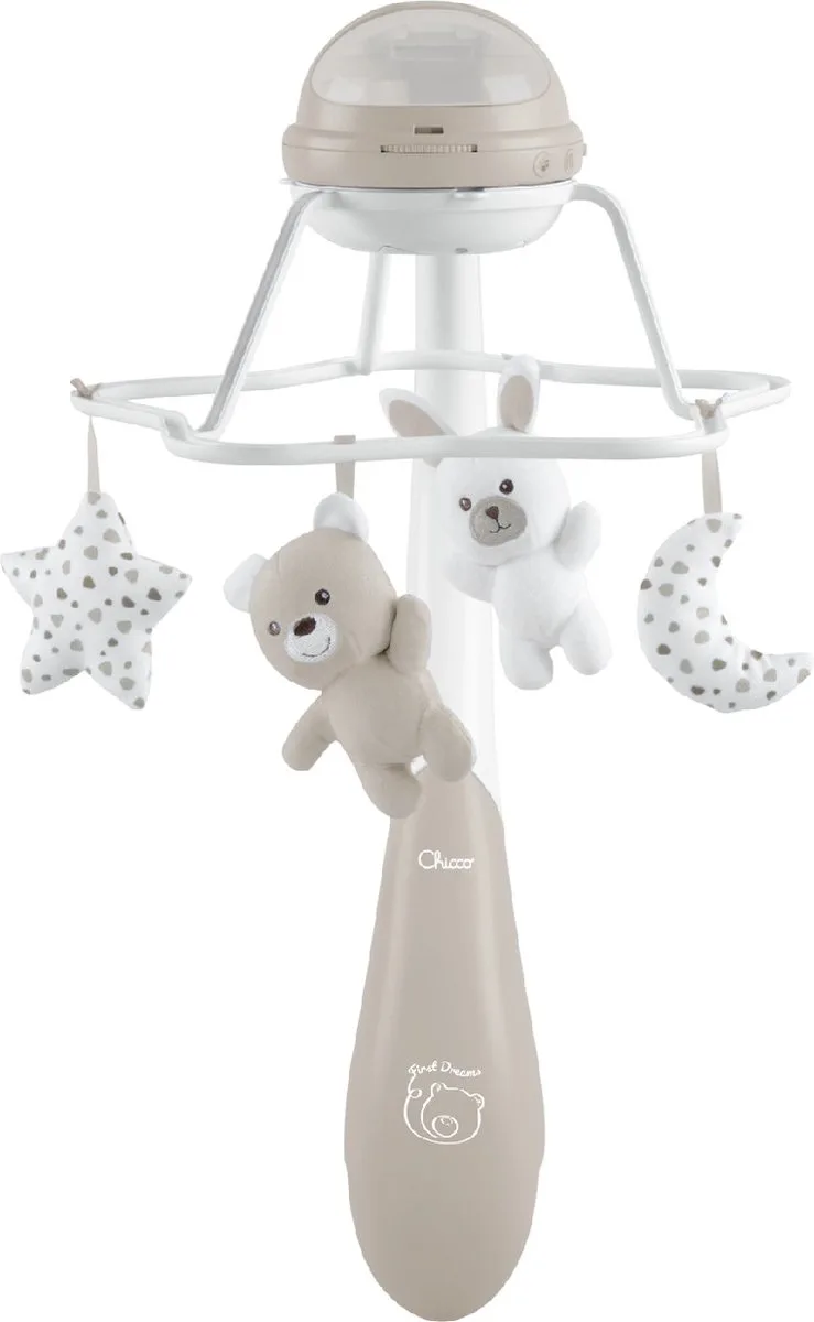 Regenboog Neutral 3-in-1 Muziekmobiel 11041000000 van Chicco in Beige, Wit – productfoto