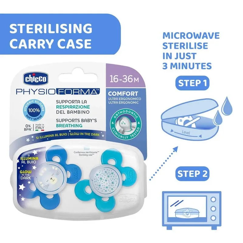 Silikone Physioforma Comfort Sut 2 Enheder fra Chicco – produktbillede 6 af 6