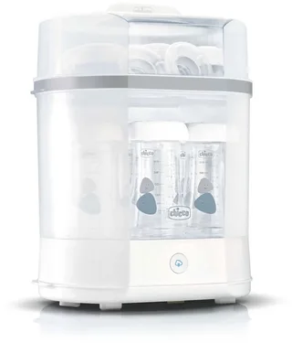 SterilNatural 3-in-1 Sterilisator - Steriliseert in 5 Minuten met Stoom | Tot 6 Flessen | 0m+ by Chicco in Multicolour – product photo 1 of 6