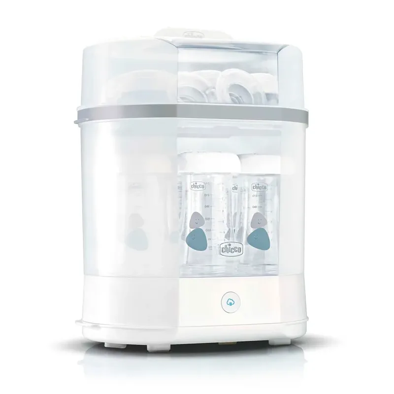 SterilNatural 3-in-1 Sterilisator - Steriliseert in 5 Minuten met Stoom | Tot 6 Flessen | 0m+ by Chicco in Multicolour – product photo 2 of 6