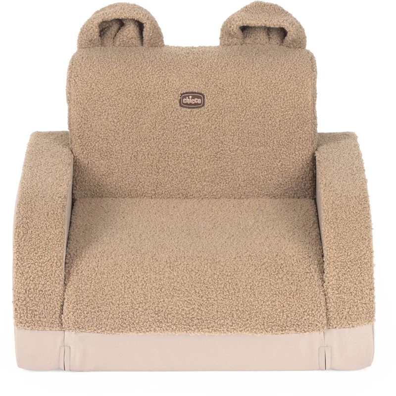 Twist Verstelbare Kinderfauteuil - Zachte Kinderstoel - Teddy (12m+) by Chicco in Brown – product photo