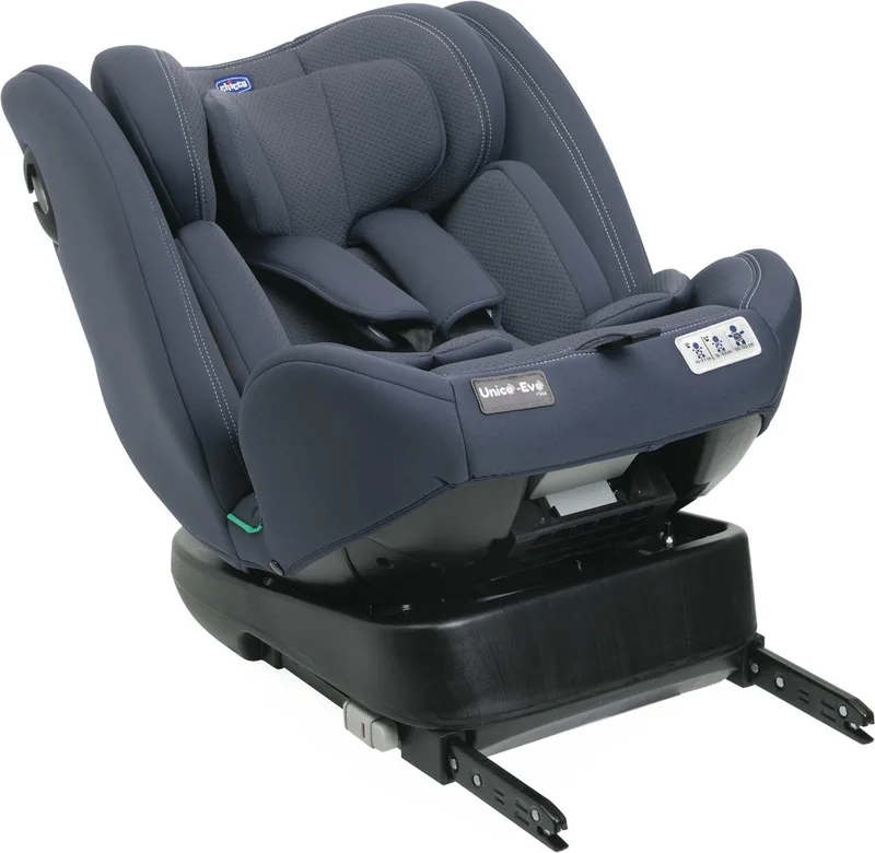 Unico Evo i-Size Autostoel - 360° Draaibaar, Isofix - Donkerblauw (0-12 jaar) by Chicco in India Ink – product photo