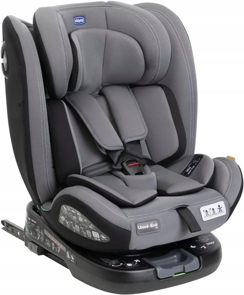 Unico Evo i-Size Autostoel: Veiligheid & Comfort 0-36 kg fra Chicco i Grijs – produktbillede