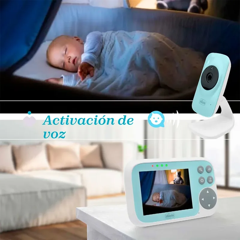 video start babyfoon infrarood nachtzicht von Chicco in Türkis – Produktfoto 4 von 4
