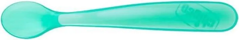 Zachte Silicone Lepel - Blauw 2 Stuks - Babylepel 6m+ by Chicco in Chicco Duplo Soft Blue Silicone Spoon 6m+ 2 Units – product photo