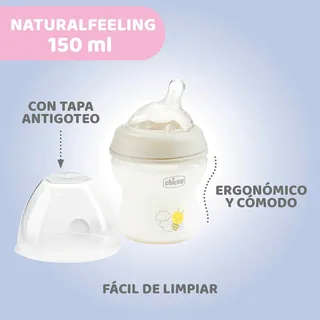 Zuigfles Natural Feeling 150 Ml Transparant by Chicco in Grey – product photo 3 of 6