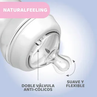 ZUIGFLES NATURALFEELING – 6M+ by Chicco in Grey – product photo 2 of 6