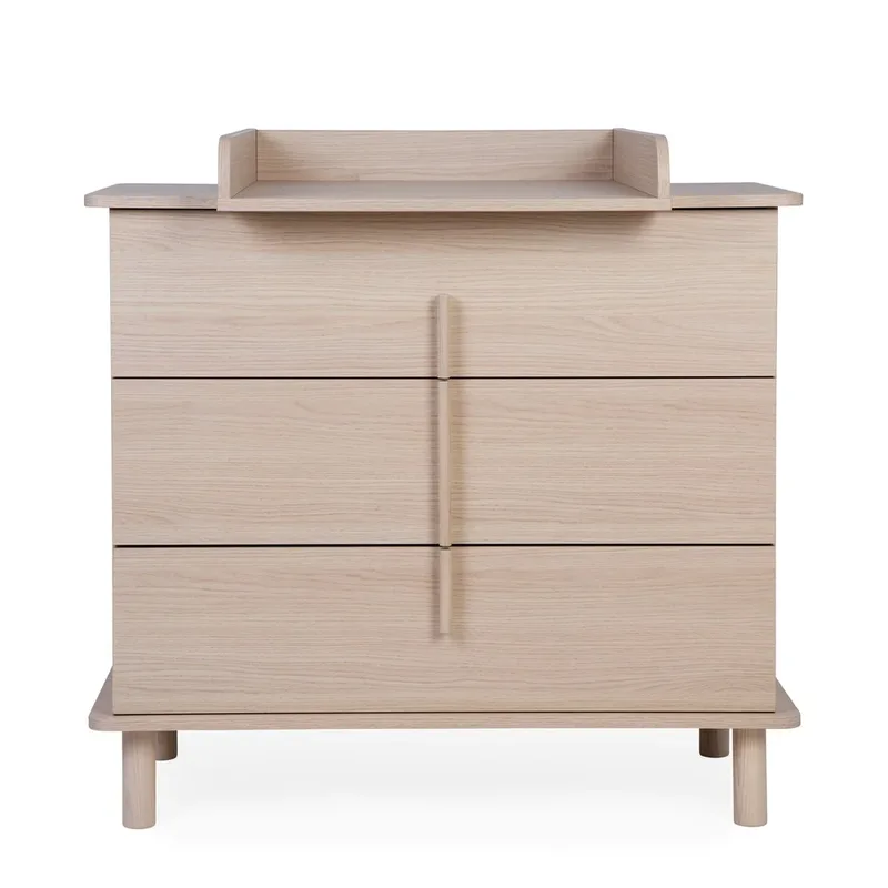 Commode / Luiertafel 3 Lades - Nordica Naturel by Childhome – product photo