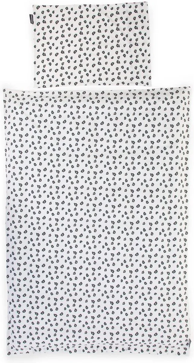 Donsovertrek + Kussensloop - 100x140 Cm - Jersey - Leopard van Childhome in Bonte kleuren – productfoto