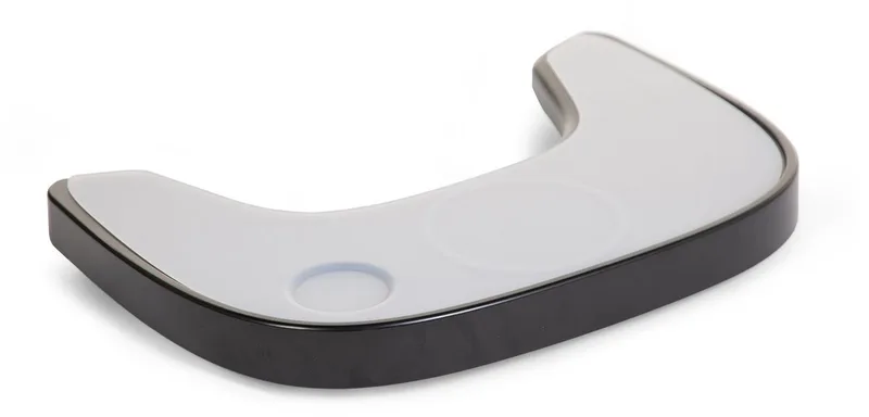 Evolu Eettablet voor Kinderstoel - ABS - Siliconen Placemat fra Childhome i Zwart – produktbillede