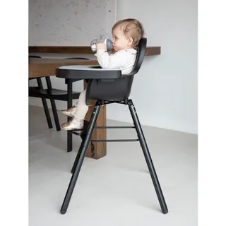 Evolu Eettablet voor Kinderstoel - ABS - Siliconen Placemat von Childhome in Schwarz – Produktfoto 3 von 4