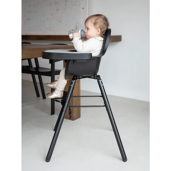 Evolu Eettablet voor Kinderstoel - ABS - Siliconen Placemat von Childhome in Schwarz – Produktfoto 3 von 4