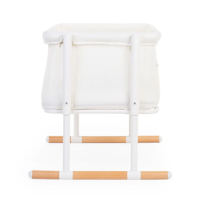 Evolux Co-Sleeper - 2-in-1 Aanschuifwieg en Zelfstandig Wiegje - 7 Verstelbare Hoogtes en Schuine Stand tegen Reflux - 3D Air Mesh voor Luchtcirculatie en Zicht - Van 0 tot 6 Maanden - 97 x 64 x 85 cm - Naturel/Wit von Childhome in Weiß – Produktfoto 2 von 4