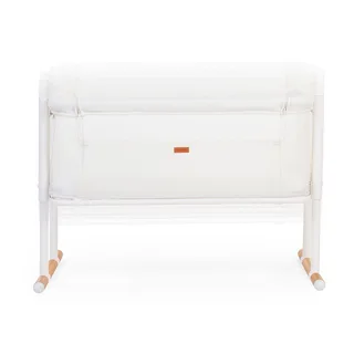 Evolux Co-Sleeper - 2-in-1 Aanschuifwieg en Zelfstandig Wiegje - 7 Verstelbare Hoogtes en Schuine Stand tegen Reflux - 3D Air Mesh voor Luchtcirculatie en Zicht - Van 0 tot 6 Maanden - 97 x 64 x 85 cm - Naturel/Wit von Childhome in Weiß – Produktfoto 4 von 4