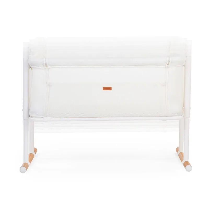 Evolux Co-Sleeper - 2-in-1 Aanschuifwieg en Zelfstandig Wiegje - 7 Verstelbare Hoogtes en Schuine Stand tegen Reflux - 3D Air Mesh voor Luchtcirculatie en Zicht - Van 0 tot 6 Maanden - 97 x 64 x 85 cm - Naturel/Wit von Childhome in Weiß – Produktfoto 4 von 4