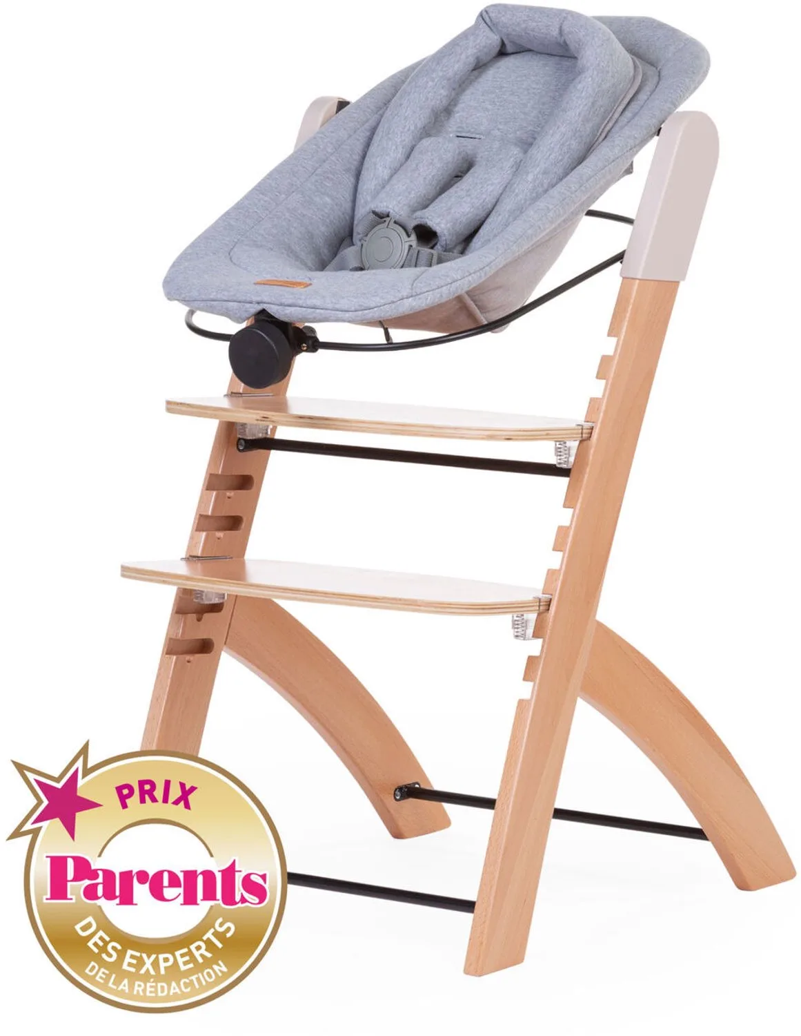 Evosit Newborn Zitje voor Evosit en Lambda 3 - Kinderstoel Newborn vanaf de Geboorte tot 9 kg - Verstelbare Rugleuning met Draaiknop - 5-Punts Harnas met Zachte Schouderpads - Inclusief Jersey Hoes de Childhome en Noir – photo produit