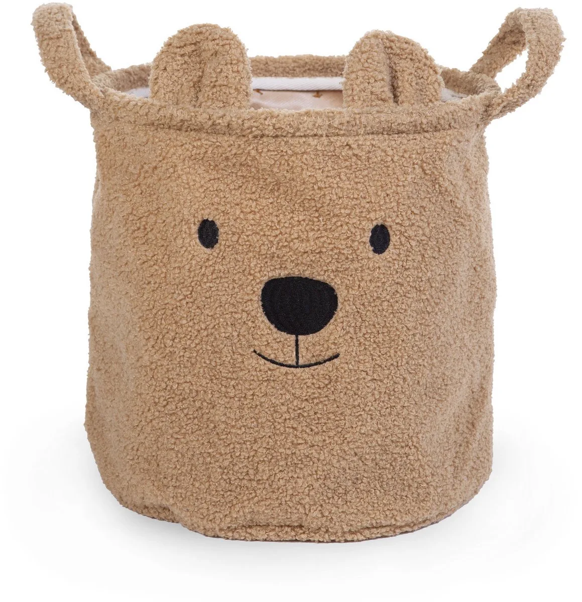 Opbergmand - 30x30x30 Cm - Teddy - Bruin - Speelgoedmand - Wasmand van Childhome in Bruin – 30x30 – productfoto