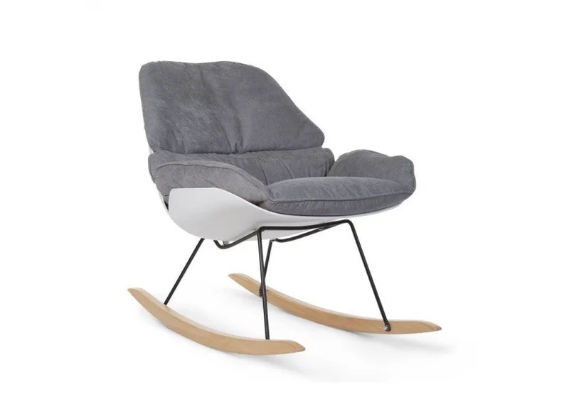 Schommelstoel Childhome Lounge Grijs Wit van Childhome – productfoto