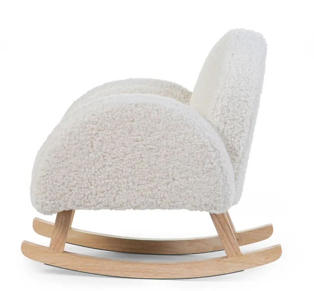 Schommelstoel - Teddy - Comfortabel & Stijlvol - Perfect voor Kinderen van Childhome in Ecru – productfoto 4 van 4