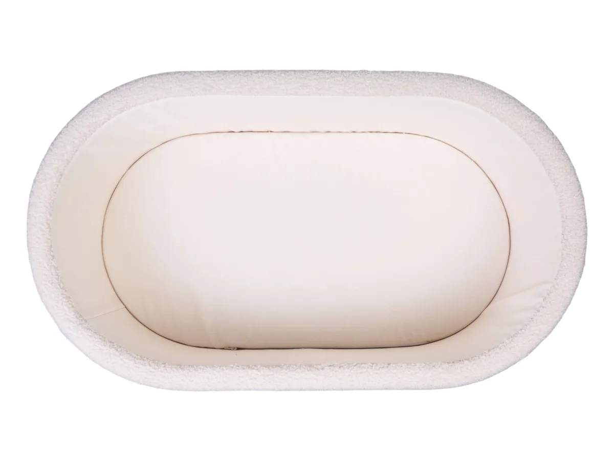 Teddy Wieg – 2-in-1 Babywieg en Kindertafel – Inclusief Matras – 79x45x82 cm van Childhome in Ecru – productfoto 4 van 4