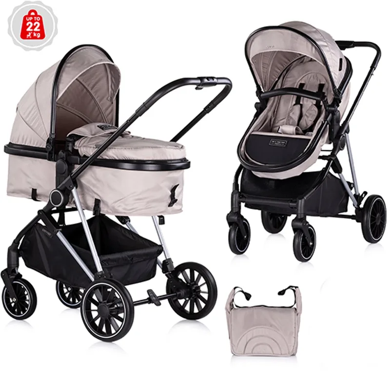 Aura Kinderwagen 2-in-1 – Vanaf Geboorte by Chipolino in Tiramisu – product photo