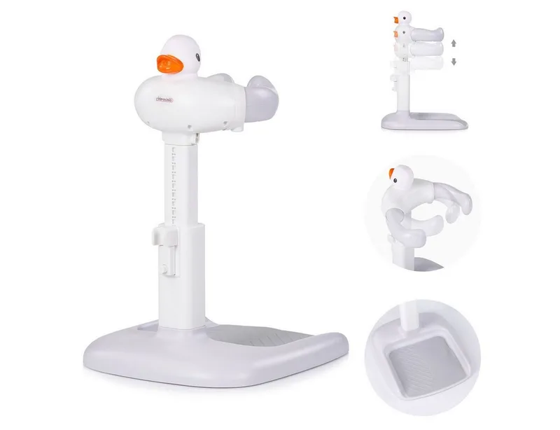 Babybadewanne Duck, höhenverstellbar, rutschfester Standfuß, ab 12 Monate, bis 30 kg de Chipolino en Gris – photo produit