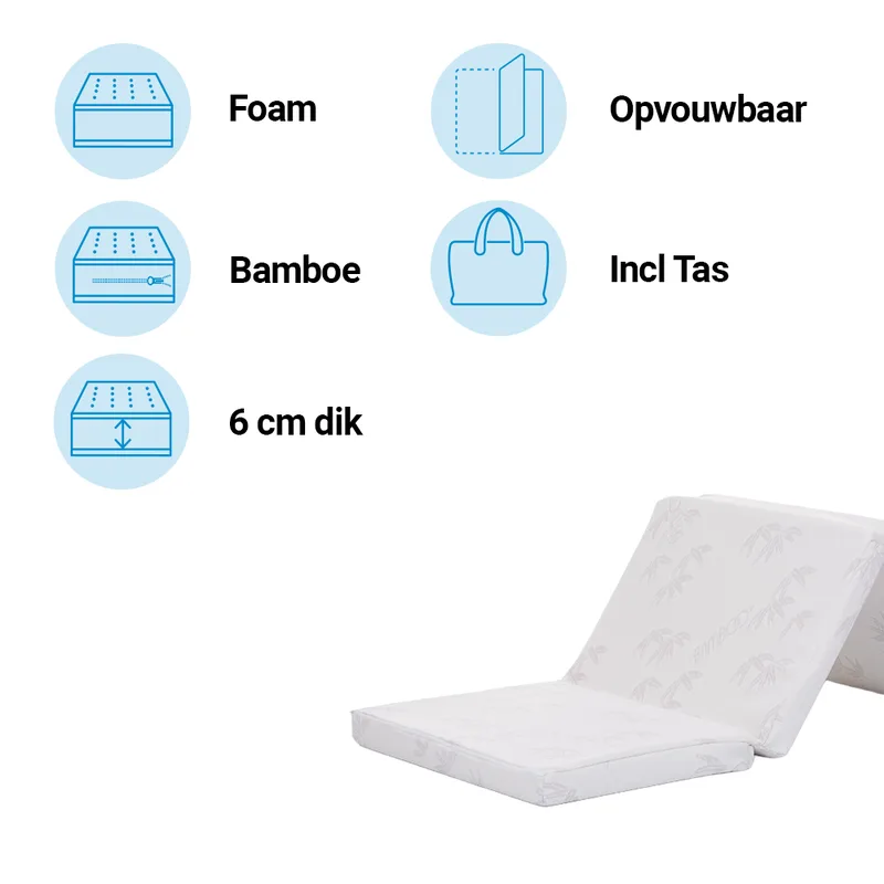 Matras Campingbed Chipolino 60x120 Bamboo van Chipolino – productfoto