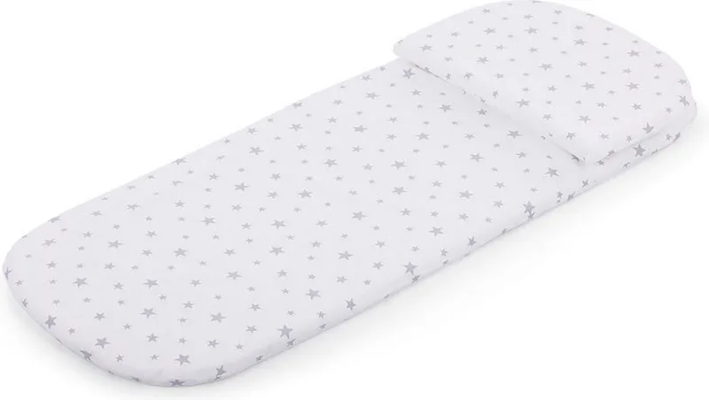 Matras kinderwagen, Grey Stars, 78L x 31B x 2H cm van Chipolino in Wit – productfoto