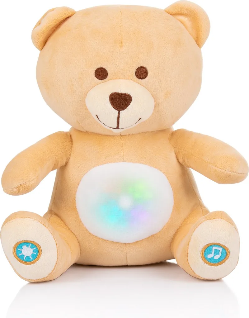 Pluche Baby Nachtlamp Knuffelbeer Met Muziek & Licht by Chipolino in Beer lichtbruin – product photo